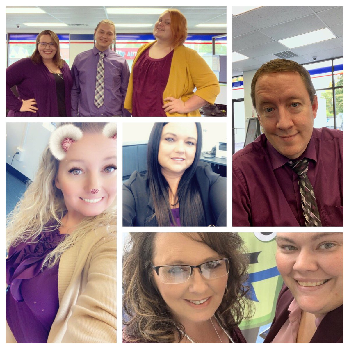 D88 wearing purple to show our support for domestic violence awareness. #tmxcares #domesticviolenceawareness <a href="/mhshefferjr/">Mark Sheffer</a>