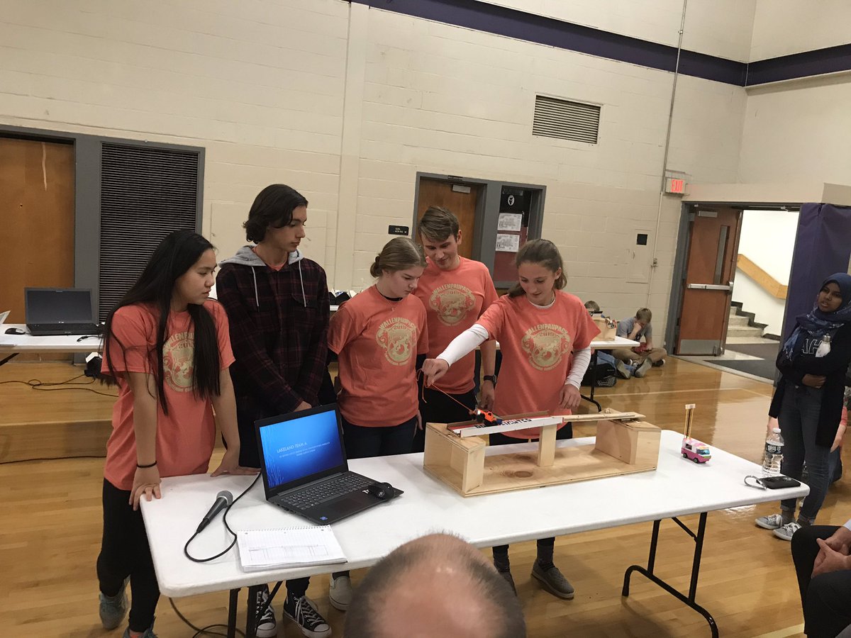 LakelandPLTW's tweet photo. Wallenpaupack Engineering Competition with some @PLTWorg @LakelandJRSRHS students.  Everyone did a great job!! https://t.co/jUUgslJVvr