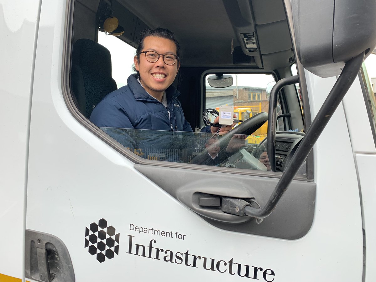 MobilizedC's tweet photo. Installation day today with the Department of Infrastructure in Northern Ireland! #govtech #roads #SBRI https://t.co/3PYPF7GlBl