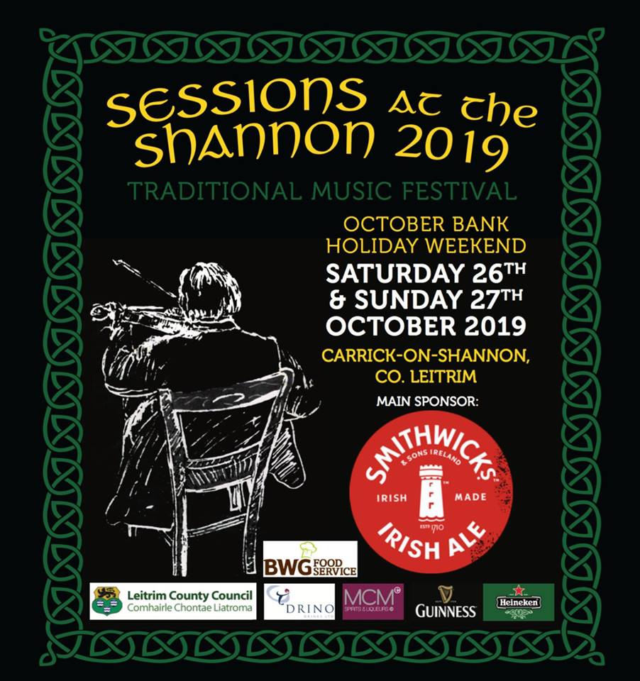 MyCarrick's tweet photo. Join us for #SessionsAtTheShannon!

45 world class musicians, 26 free gigs!

Something for all the family, inc. traditional Irish music in @lenastearoom 11-12.30pm &amp; @Carrick_Cafe 2-3:00pm Saturday 
#CarrickonShannon #Leitirim
#WildAtlanticWay #IrelandsHiddenHeartlands #rteradio1 https://t.co/mSeOjda4d7