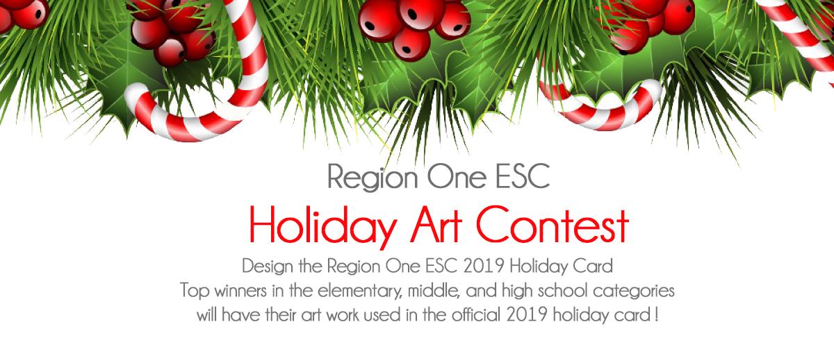 RegionOneESC's tweet photo. Design the Region One 2019 Holiday Card!

Winners in elementary, middle &amp; high school categories to be shared statewide!

✅ Contest open to all students in Region One
✅The theme is "holiday season in South Texas"
✅November 21 deadline

View guidelines: https://t.co/3xyMvj74iY https://t.co/Va0Hg5xqTk