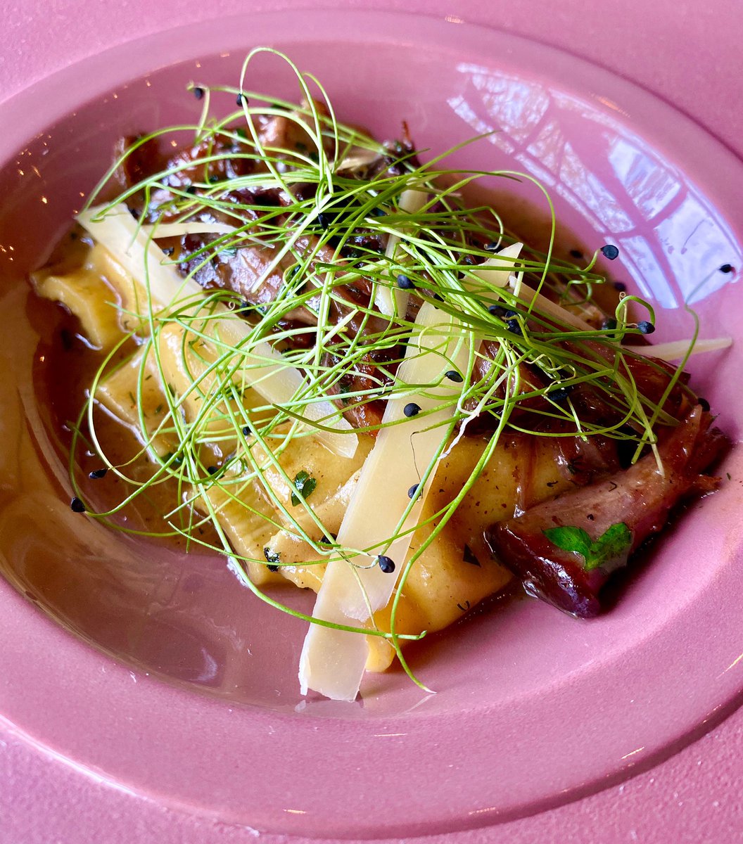 Cozy up to our brand new Celery Root Agnolotti with braised oxtail &amp; st. malachi cheese this weekend... There’s nothing like a bowl of pasta &amp; braised meat on a cool fall day. Book your visit at cleverrabbitchicago.com 🍂