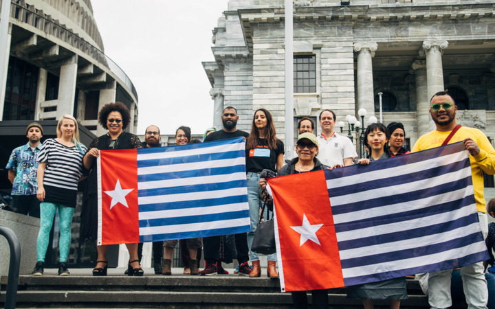 FreeWestPapua's tweet photo. Thank you to all the #FreeWestPapua supporters who continue to raise the West Papua flag around the world. Here is a list of global campaign groups you can join to support the struggle: https://t.co/iX8Zip4bR8 https://t.co/A0vTxxHVkI