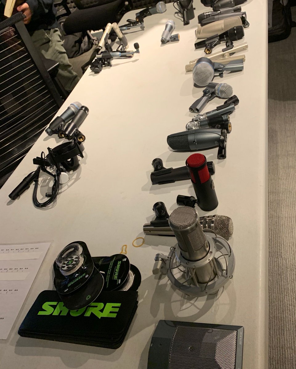 FlashpointChi's tweet photo. Big week in #recordingarts! We hosted @shure and the band #leftjones. Look at this gear! Check out our #instastory for #bts #photooftheday #flashpointchicago #flashpoint #chicago #audioengineer #audioengineering #sound #sounddesign #sounddesigner #livesound #college #art https://t.co/T0cC0E8j5l
