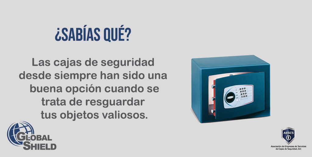 En #GlobalShield cuidamos lo que es valiosos para ti.📦🛡👌
Conócenos👉bit.ly/2Aq49G9
#GlobalShield #CajasdeSeguridad #RentaCajasdeSeguridad