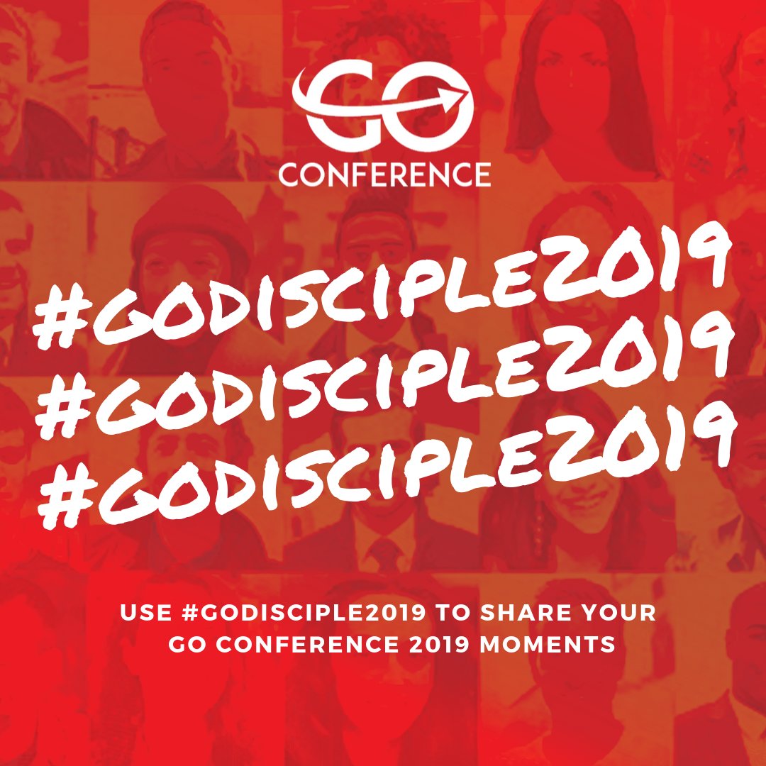 Don't forget to tag us and use the hashtag #GOdisciple2019 throughout your GO Conference 2019 journey !

#GOdisciple2019 #GOconference