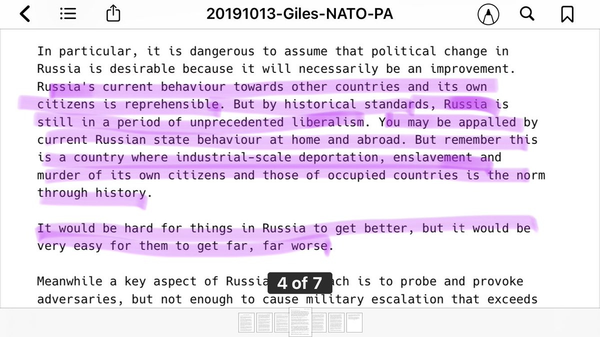 17/: “This is a country where industrial-scale deportation, enslavement and murder of its own citizens and those of occupied countries is the norm through history. It would be hard for things in Russia to get better, but IT WOULD BE VERY EASY FOR THEM TO GET FAR, FAR WORSE.”-KG