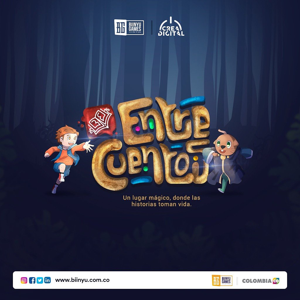Biinyu (@biinyu) on Twitter photo Estamos muy contentos de enseñarles Entre Cuentos, un fantástico juego de aventura que podrán disfrutar muy pronto.
Con el apoyo de <a href="/CreaDigitalCo/">Crea Digital</a> y <a href="/mincultura/">MinCultura Colombia</a>.
#GameDev #VideoGames #LoMejorDeCOlombia #Unity Estamos muy contentos de enseñarles Entre Cuentos, un fantástico juego de aventura que podrán disfrutar muy pronto.
Con el apoyo de <a href="/CreaDigitalCo/">Crea Digital</a> y <a href="/mincultura/">MinCultura Colombia</a>.
#GameDev #VideoGames #LoMejorDeCOlombia #Unity