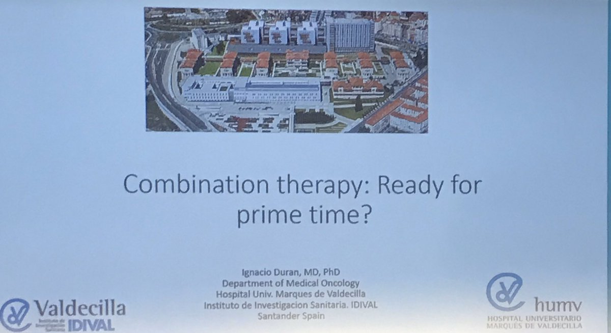 GustavoVillold4's tweet photo. Dr. Ignacio Durand gave an excellent talk about chemo/CPI combination during BLADDR Meeting today and asked: READY FOR PRIME TIME?. Answer: NOT YET!!! @nachoduranm #bladdercancer #bladdr19 #bladde https://t.co/b9q7phiBPV