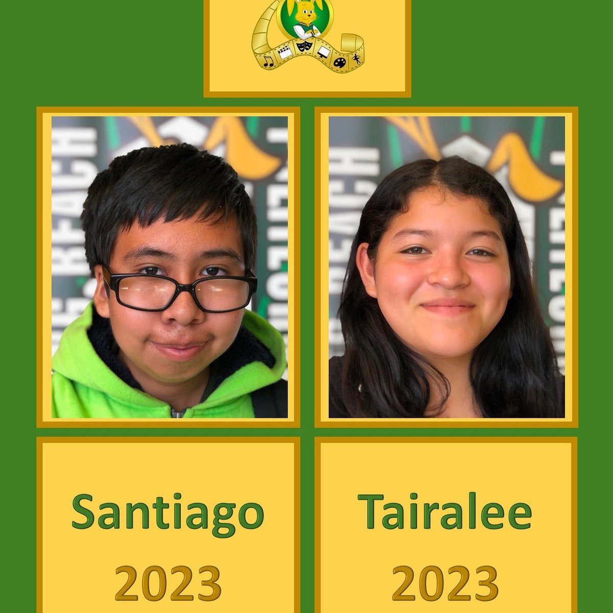 ThurmanPAshley's tweet photo. @polyjackrabbits PRIME Student of the Month Winners. Santiago & Tairalee are standout freshmen in our Poly Arts pathway. They are principled, reliable, intellectual, marketable, and equipped. #LBPolyPArts #LBPolyPathways #ProudtobeLBUSD https://t.co/I0EzWLUGin