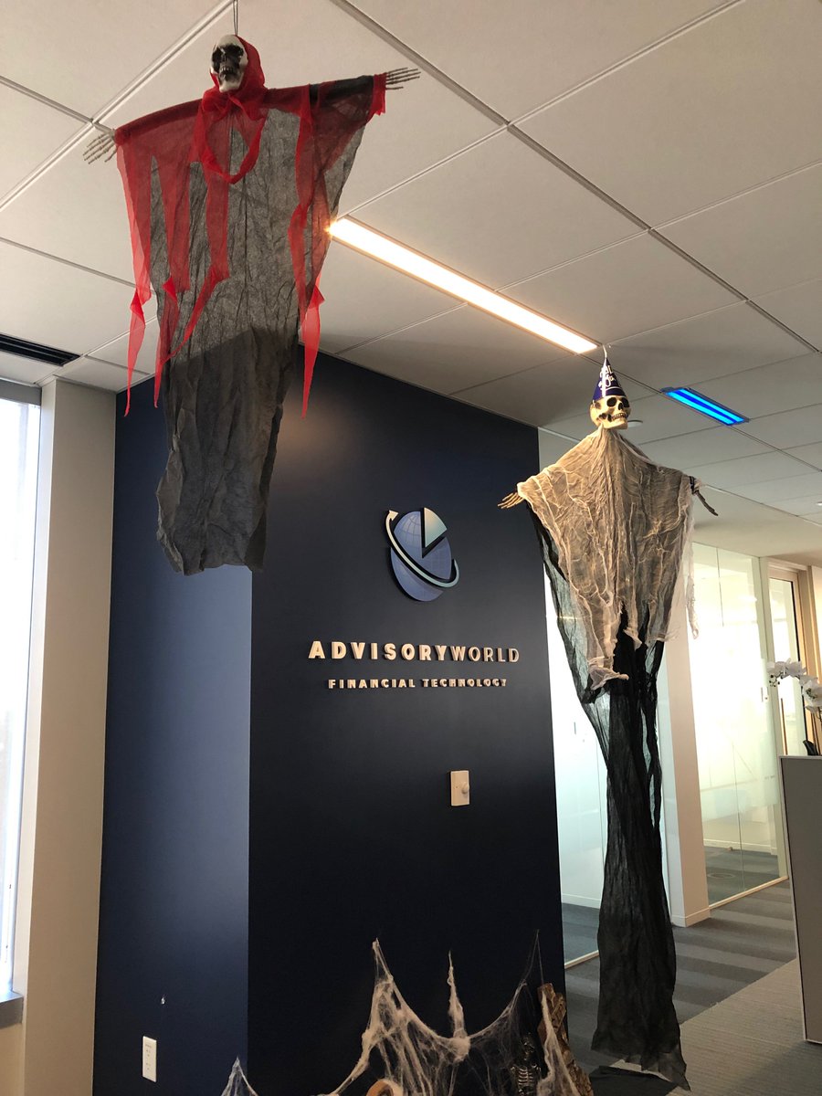 AdvisoryWorld's tweet image. #HappyHalloween from your favorite @AdvisoryWorld ghosts and ghouls!