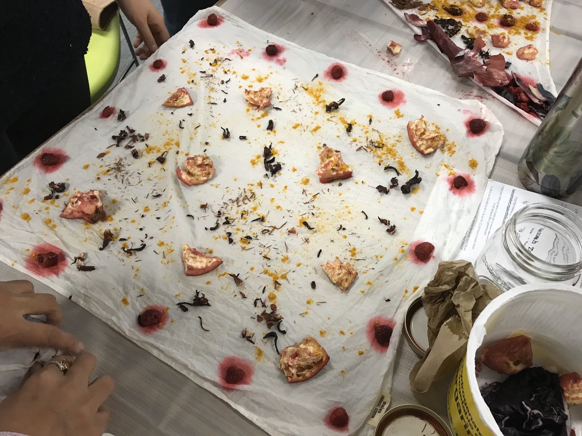 hmeceducator's tweet photo. THESA Conference 2019 - Farm to Table - Solar Dyeing
Letโs see what we can grow and harvest in our school garden that will allow us to dye our fabrics.
#PSAday #THESA2019 #sd36learn #PRHomeEc #solardyeing https://t.co/z2nN3LBhH8
