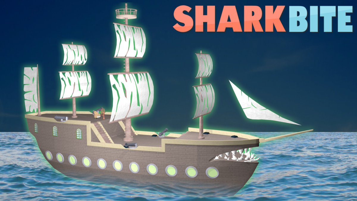 Simon On Twitter The Sharkbite Halloween Update Has Shipped Check Out The New Flying Dutchman Ship The New Pumpkin Launcher And The New Ghost Shark Use Code Skeletons In Game For 50 Free - roblox pirate ship game