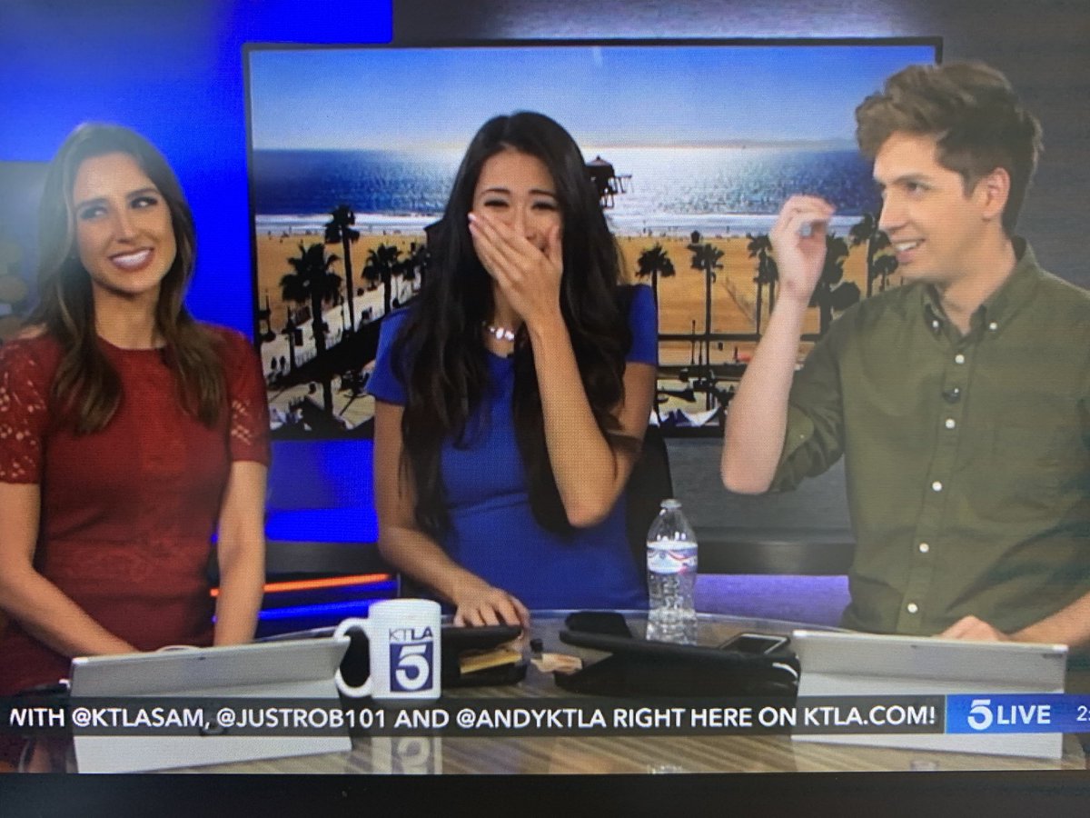 That was funny. Great week.  #StarWars <a href="/jasonrball/">Jason Ball</a> <a href="/JackiJing/">Jacki Jing</a> #KTLA