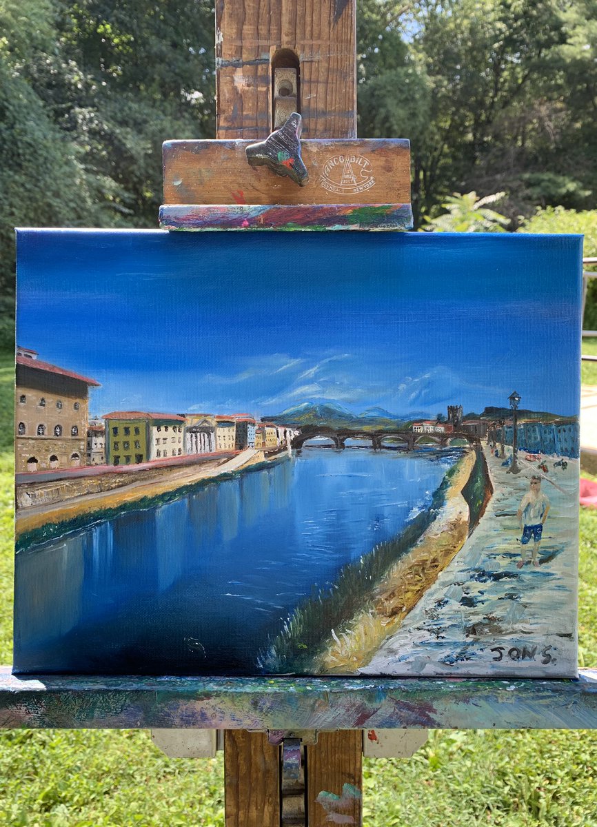 Arno River in Florence 12in x 8in Oil on canvas. #art #oilpainting #artist #painting #paintings #italy #florence #art #artwork #artistsoninstagram #fineart #finearts #fineartstudent #oilpaintingoncanvas #oilpaintings #timeforcreativesouls #livecreatively #courageouscreative