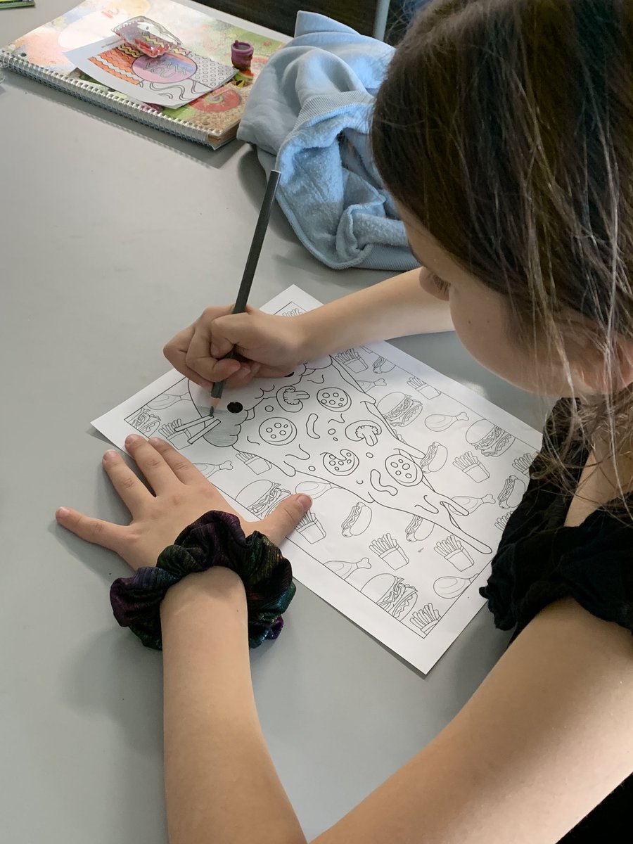 call_me_ms_h's tweet photo. Read, Colour, Draw is when we take a beat during our busy day and just relax!
Self-care comes in many forms and this is an opportunity for my kiddos to do something that is just for them!
@WascanaPlains 
#selfcare #grade4 #grade5 #iteachsplit https://t.co/EkZpnD7ILJ