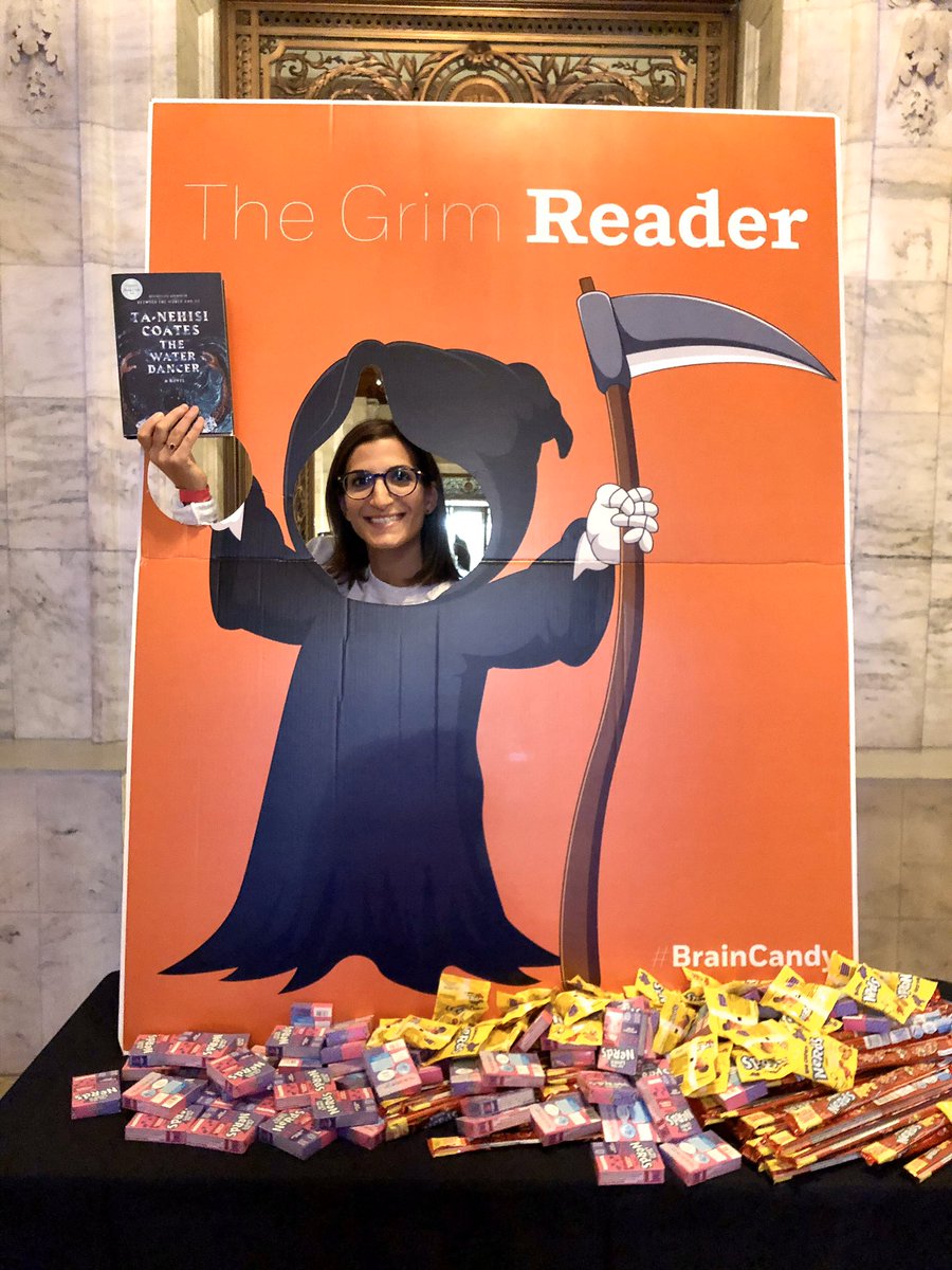 randomhouse's tweet image. Getting ready to hand out #braincandy (and real candy) at @nypl’s #NYPLAfterHours!