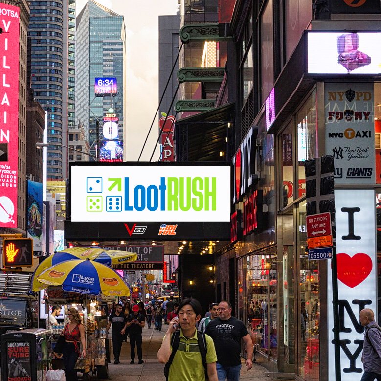 LootRUSH's tweet photo. LootRUSH is big time in the big apple! 🍎 #lootrush #vgo #vgoskins #vIRL #vIRLcasino #skins #freeskins #waxcrypto #opskins #jackpot #pvp https://t.co/IqQb0gdTFK