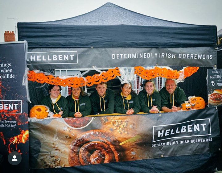 AdamMorrison76's tweet photo. Super night working at the Hellbent stand at Ulster Rugby. Tasty Boerewors 😋 @WeareHellbenton  #CMFIUUBS https://t.co/dSUSCBWCUi