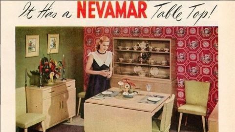 panolam's tweet photo. #FBF Remembering some of the #VintageAds that #Nevamar ran. #vintageinspiration #retro #yesteryearscollection #midcenturymodern https://t.co/0mhB5P0Dnd
