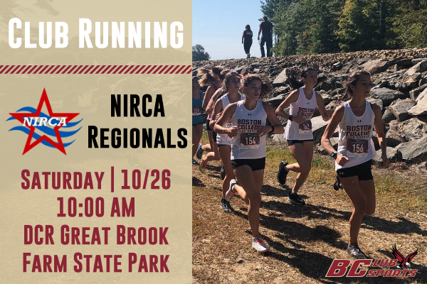 Our Eagle runners lace up for the NIRSA Regionals tomorrow morning at 10:00 AM!!! The race will be hosted at DCR Great Brook Farm State Park in Carlisle, MA. Best of luck to all of our runners and bring home that gold! 🥇 <a href="/BcRunning/">BC Club Running</a> #WeAreBC #GoEags