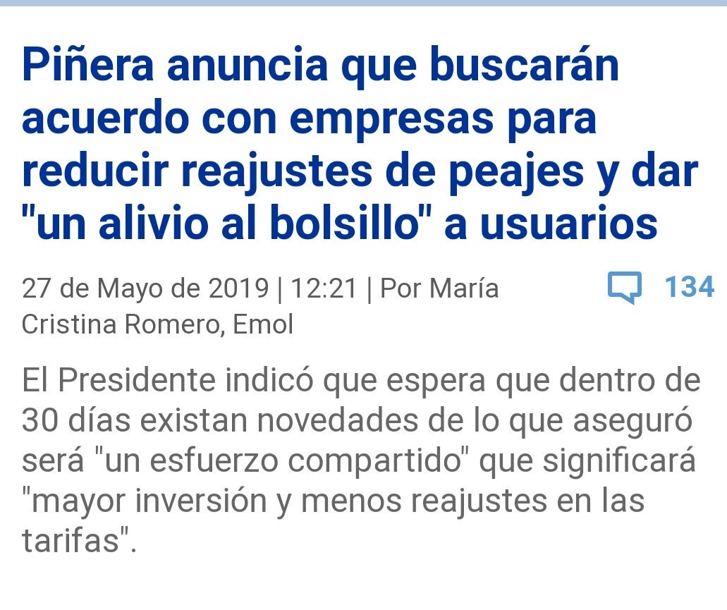 Se comprometieron a resolver el reajuste de las tarifas de autopistas urbanas en 30 días, pero todavía siguen negociando... de eso la gente se cansa. Este gobierno no cumple sus promesas y eso acrecienta el movimiento no+tag.