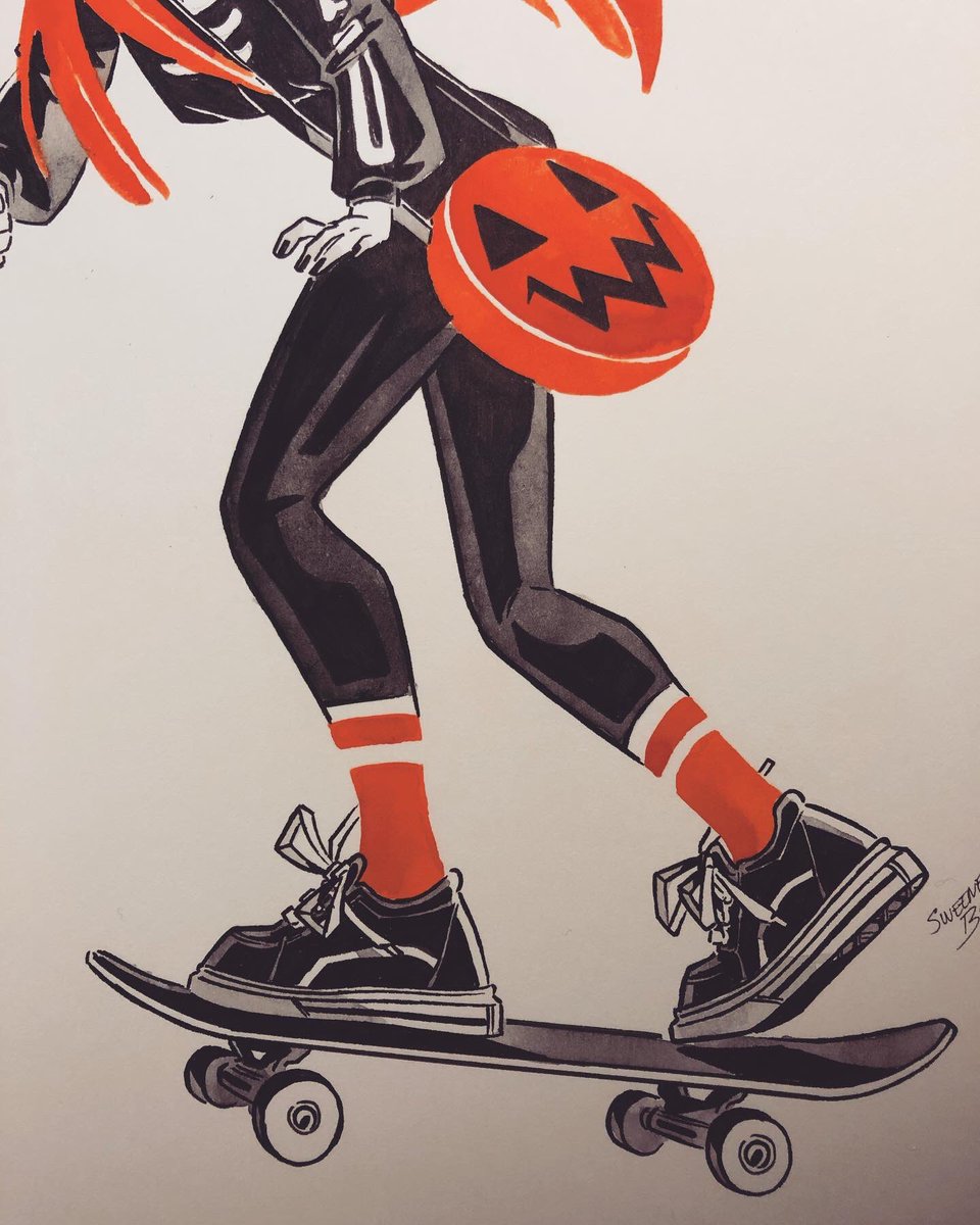 Sweeney_Boo's tweet photo. Better late than never? 
Inktober day 25 🎃 https://t.co/obWhTPG1Zc