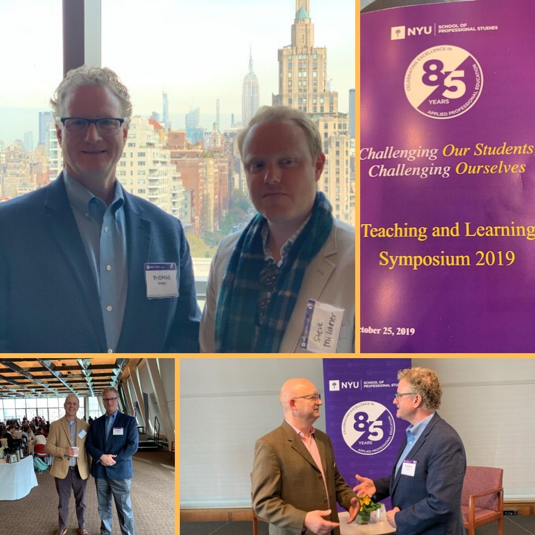 K16solutions's tweet image. Day 3 - Thomas and Steve spent the day at a teaching &amp;amp; learning symposium at NYU today exchanging ideas about learning theories and digital technology. The future is bright for EdTech! 
##EdTechRevolution #ForEducatorsByEducators #K16RoadTrip #NewYorkNewYork