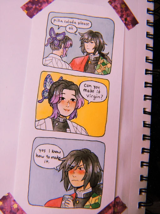 Day 25 some miscommunication between Shinobu and Giyuu
#inktober2019day25 #Inktober2019 
#kny #kimetsunoyaiba 