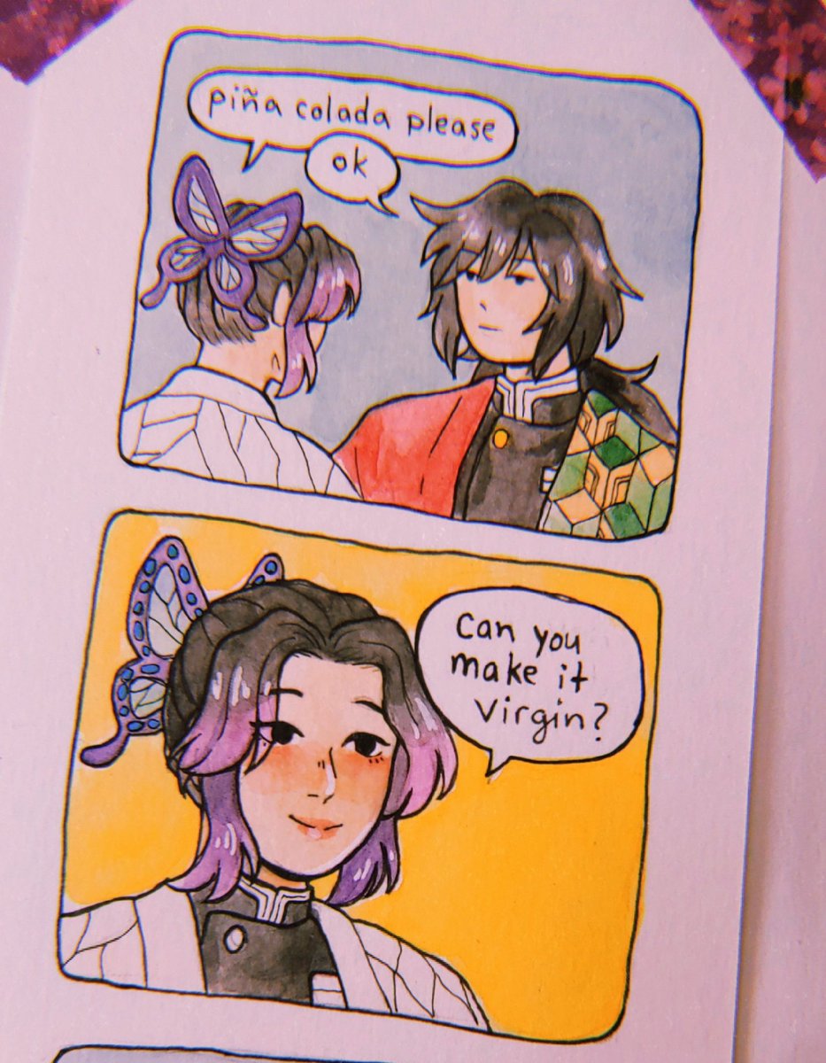 Day 25 some miscommunication between Shinobu and Giyuu
#inktober2019day25 #Inktober2019 
#kny #kimetsunoyaiba 