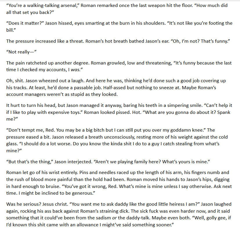tdcloud_writes's tweet photo. will yall still love me after ive written super horny #romjay smut https://t.co/sYCjy8Poh1