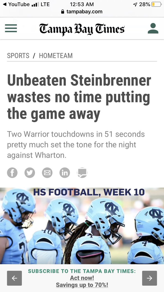 GaziNgazi's tweet image. Oh yea this is no joke @SteinbrennerFB is 9-0 ties school record for number of wins in a season after a 63-3 win over Wharton so proud of my old alma mater @gshswarriors #believethehype #playoffhype
