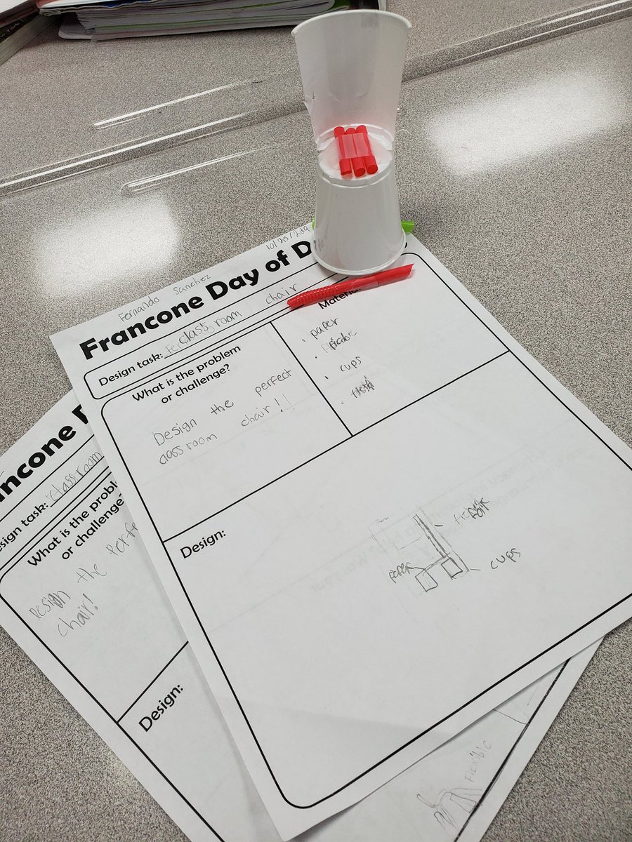AstridNovak's tweet photo. Some more wonderfully designed chairs from today's #stemchallenge!
@FranconeElem @CFISDScience #falconssoar #CFISDScienceDayofDesign https://t.co/qyvkoc83wI