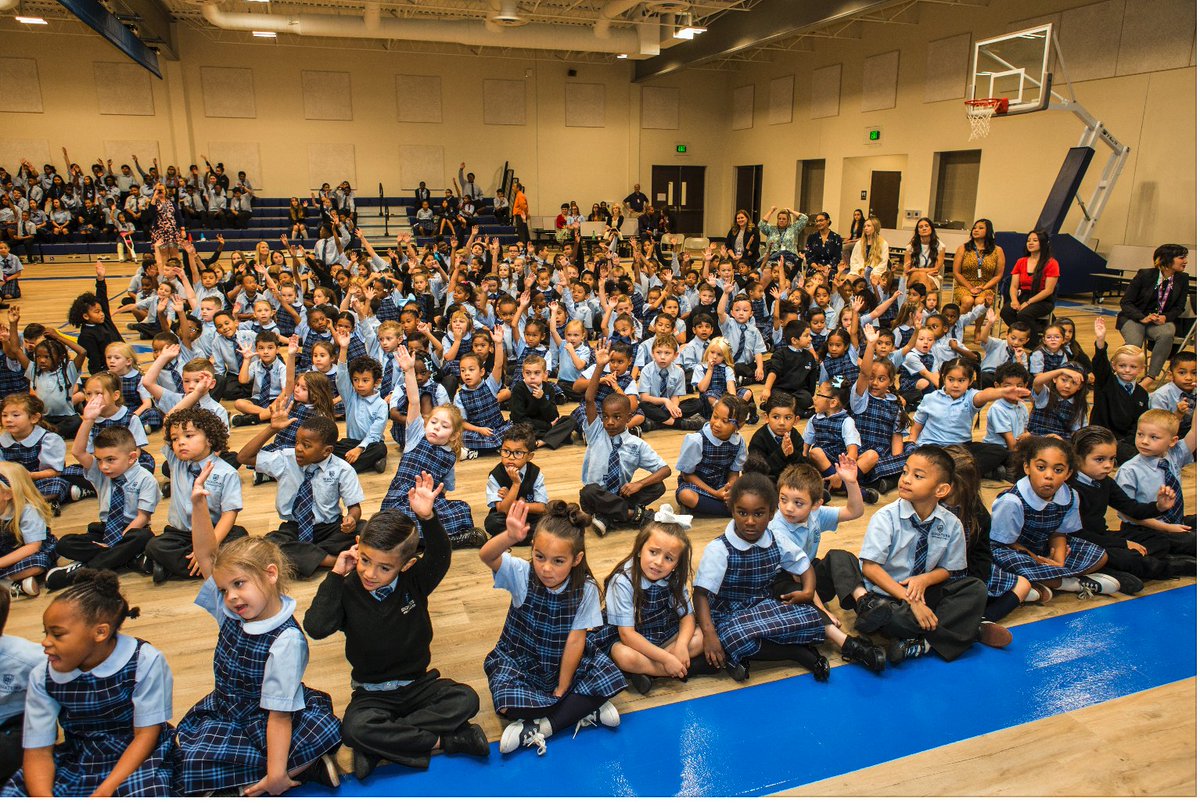 👏🎉💯 WOW! What a week for #SigPrep! Let's recap! We opened and got to eat/ play in our new gym/lunchroom, had our official ribbon-cutting ceremony with Mayor <a href="/debra_march/">Debra March</a>, were featured on <a href="/FOX5Vegas/">FOX5 Las Vegas</a> news, and oh yea, got to see our Principal, Dr. RB, dunk a basketball! 🏀👌
