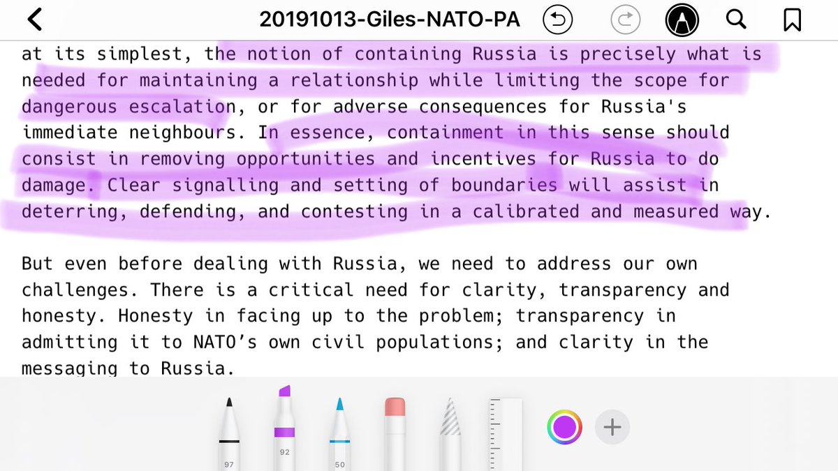 24/ INADEQUATE THREAT PERCEPTION: “The lack of transparency over Russia's hostile actions leads to an inadequate perception of threat among Western populations.”