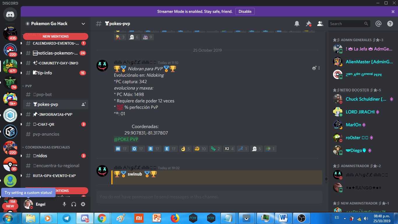 Pokemon go discord deals