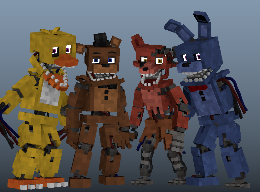 Withered Foxy  Minecraft Skin