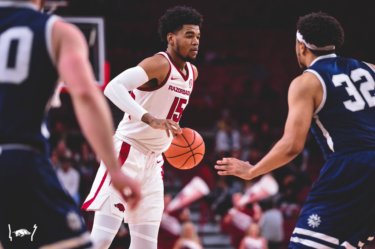 RazorbackMBB's tweet photo. Five 🐗in double figures tonight 👊 

Jones: 22
Bailey: 15
Chaney: 12
Sills: 10
Whitt: 10 https://t.co/x3S9f4casr