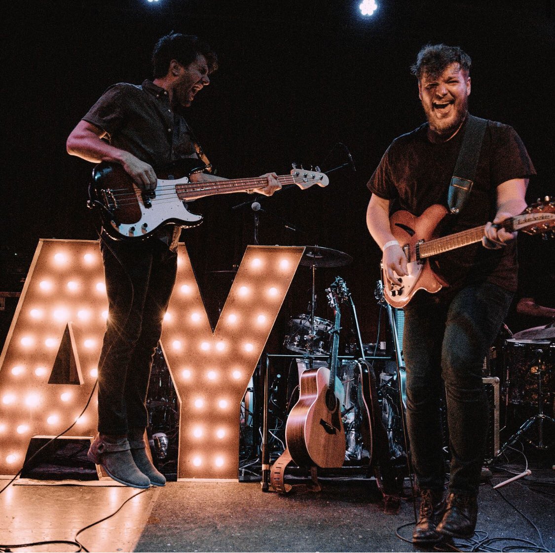 4’ letters that are heavy duty and tour ready...they’ve made it around and then some. When I saw @animalyearsmusic over a year ago they were on a US tour and these gigantic letters are still making their rounds! P.S. These guys are amazing. Glad I got to catch their show!