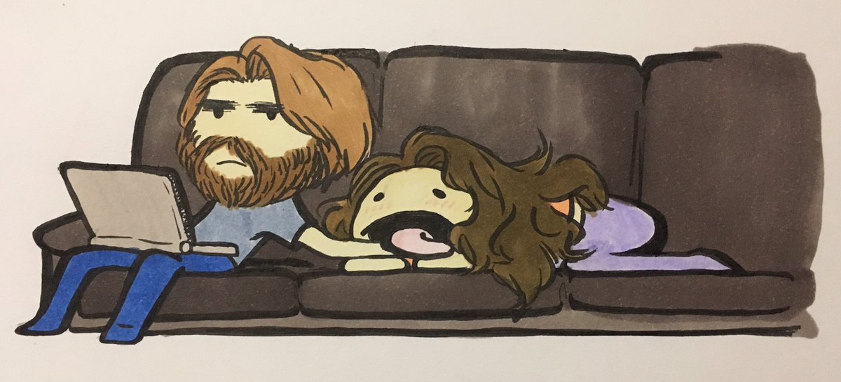 Shabbytab1's tweet photo. #Inktober2019 Day 25: Tasty! He a snakk. I was feeling uninspired so I defaulted: pester the husband. 

#inktober2019day25 #heasnakk #ilickandisits #husbandandwife @PhilAussieFur #loveyou https://t.co/RkA7lh7SLG