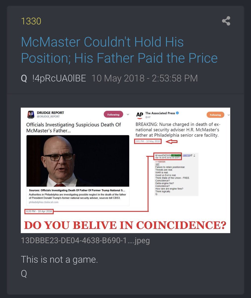 59. After Eric  #Ciaramella was fired, in June 2017, General McMaster hires him back as his own Executive Assistant! But, McMaster was finally put out.  #QAnon  #DeepStateCabal