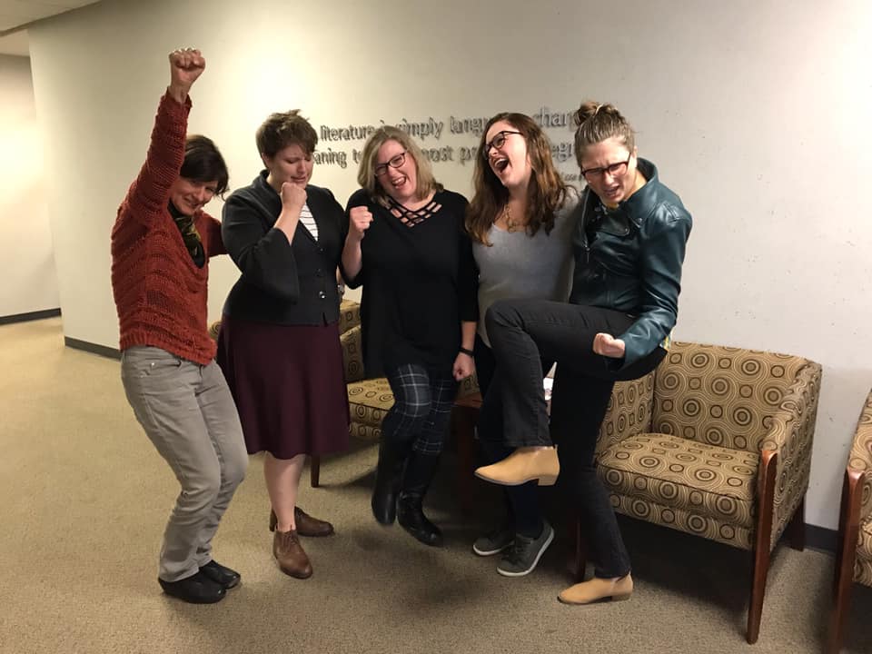 Thank you to my dissertation committee for the tremendous feedback on my prospectus on resistive embodiment in mid-nineteenth-century British women's writing! @ParkerChronicle <a href="/EBStanback/">Dr. Emily B. Stanback</a>