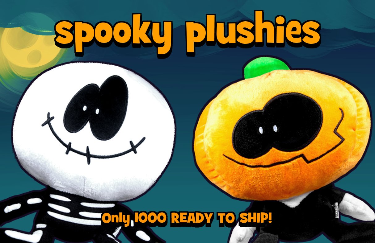 Pelo I Can Finally Let Ya Know About Skid And Pump Plushies Only 1000 And Ready To Ship Get Your Spooky Bois On Ownaj T Co Iufm5osjc3 T Co Dypwxclgth