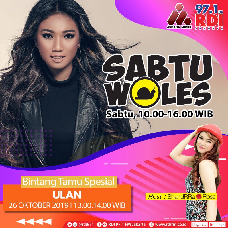 Wohoooo.. Happy Weekend! Stay tune yuk ah <a href="/rdi971/">97.1 FM RADIO RDI JKT</a> !!