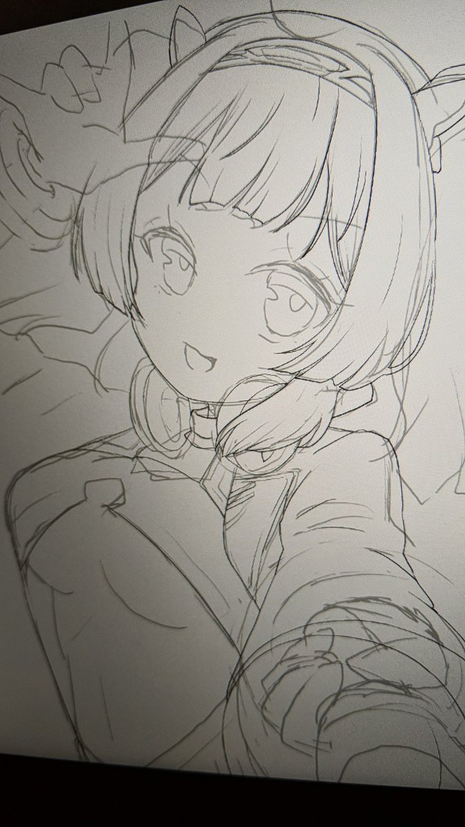 寧海のペン入れ半分くらいした 