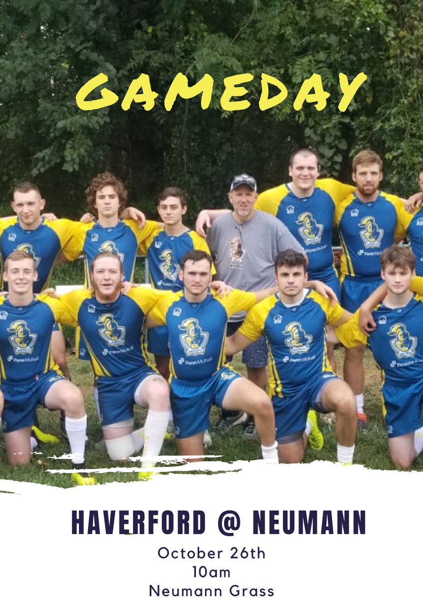 NeumannMRFC's tweet image. Come out and show your support!
Haverford @ Neumann
⏰10am
📍Neumann Grass