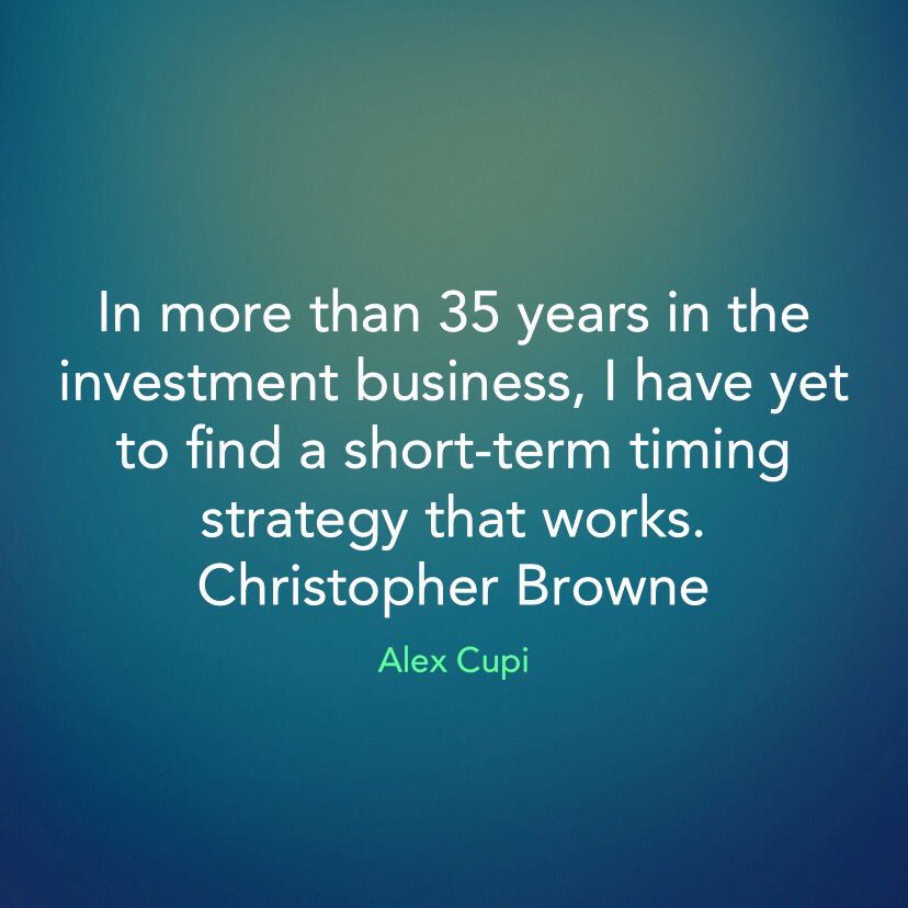 _Alex_Cupi's tweet image. In more than 35 years in the investment business, I have yet to find a short-term timing strategy that works. #AlexCupi #InvestingExpert 
Christopher Browne