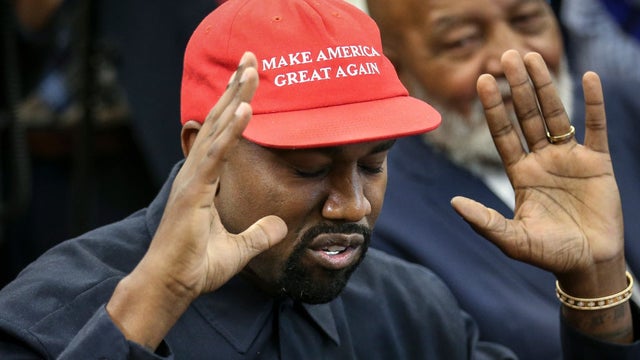 thehill's tweet photo. Kanye West says supporting Trump is "God's practical joke to all liberals" https://t.co/yLLvj77U67 https://t.co/3aGu2sTlrU