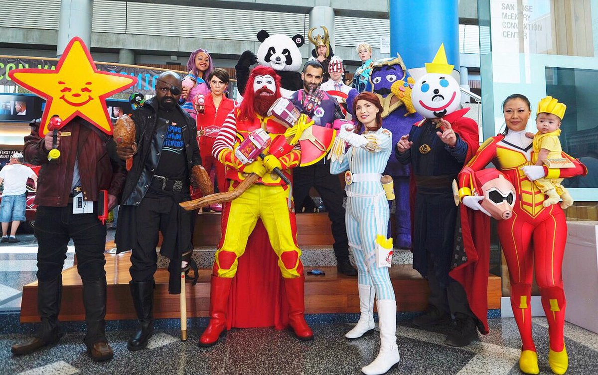 Kittie Cosplay (@kittiecosplay) on Twitter photo It’s National Greasy Food Day and the <a href="/McVengers/">MC Vengers</a> have assembled for all your gluttonous needs! Which fast food is your greasy guilty pleasure?
🍔🍟🍗🌭🍕🌮🍝🥡🍤🍦🍩
#nationalgreasyfoodday #greasyfoodday #mcvengers #fastfoodavengers It’s National Greasy Food Day and the <a href="/McVengers/">MC Vengers</a> have assembled for all your gluttonous needs! Which fast food is your greasy guilty pleasure?
🍔🍟🍗🌭🍕🌮🍝🥡🍤🍦🍩
#nationalgreasyfoodday #greasyfoodday #mcvengers #fastfoodavengers