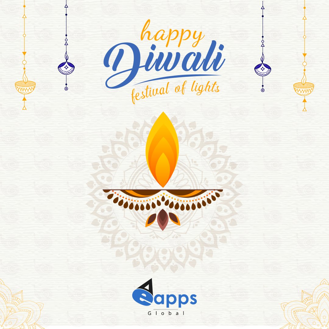 eappsglobal's tweet photo. May every lamp you light bring you opportunities galore and prosperity to your home #EApps wishes you a very Happy and Blissful Diwali!

#eappsglobal #eappsgloballimited #happydiwali #wishes #greetings #2019 https://t.co/BwzlJwW8KQ